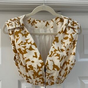 Acler Intermix Landon Crop Top with Abstract Print